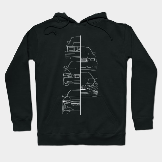 Volvo Generations Hoodie by AutomotiveArt